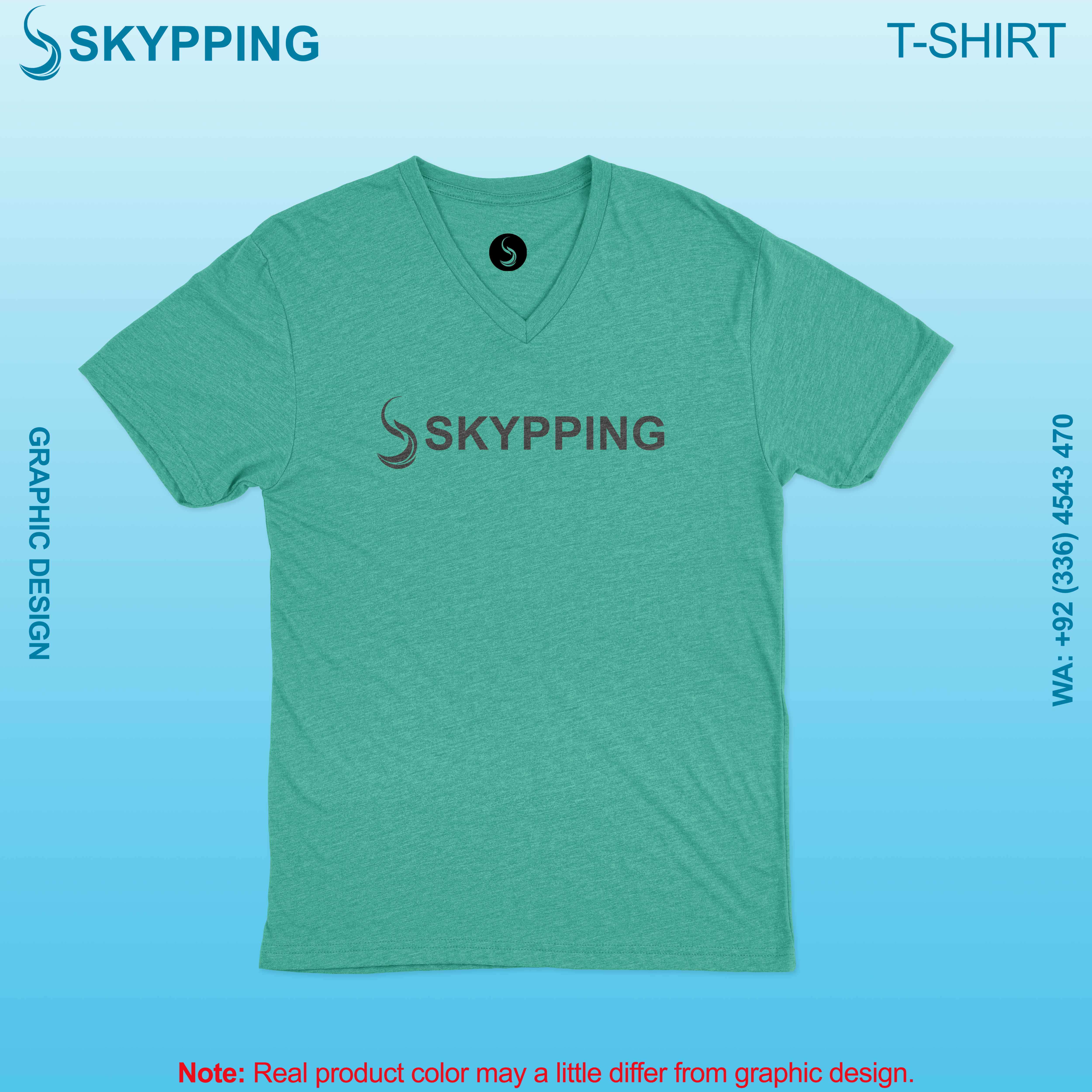 V-Neck Short set-in style sleeve t-shirt for men